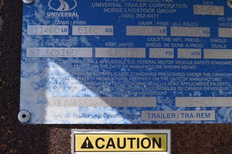 2006 Exiss 7407LQ 4 Horse Trailer with 7' Short Wall - Image 31