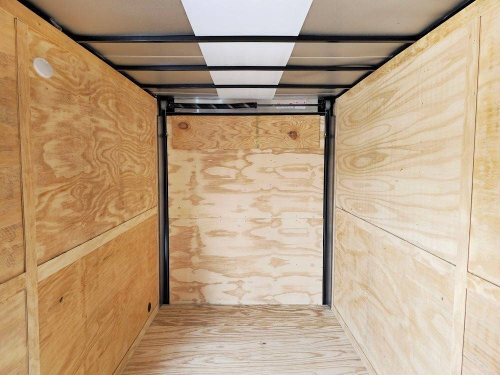7' x 14' Charcoal Gray Enclosed Trailer 8ft Interior - Image 11