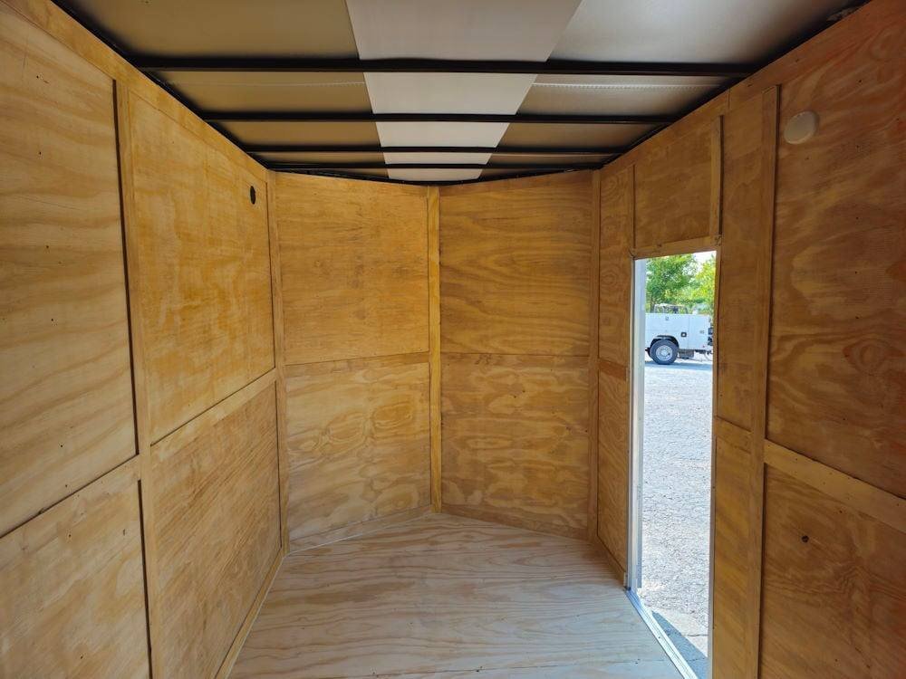 7' x 14' Charcoal Gray Enclosed Trailer 8ft Interior - Image 12