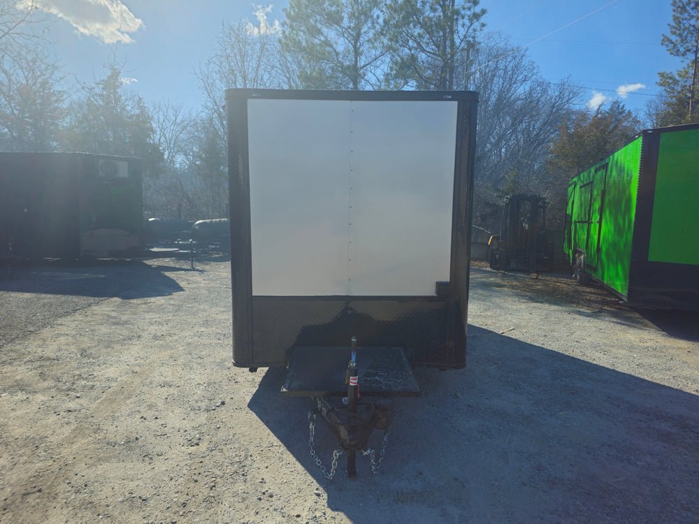 7' X 12' Silver Flat Front Custom Concession Trailer Food Event Catering - Image 2