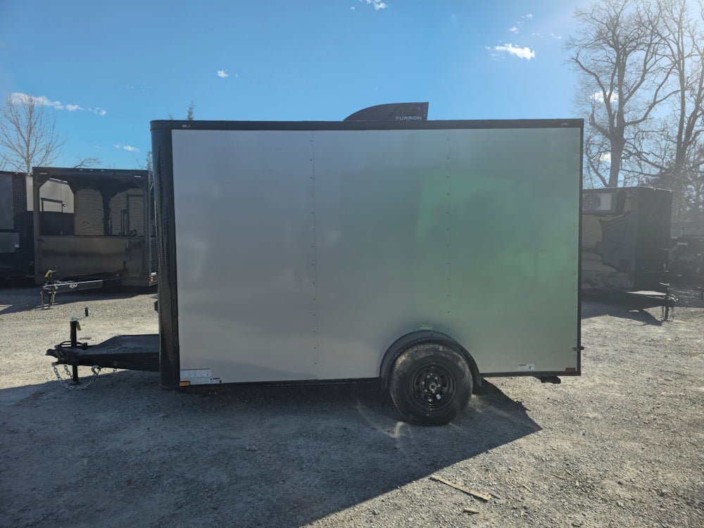 7' X 12' Silver Flat Front Custom Concession Trailer Food Event Catering - Image 4