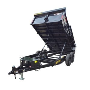 7x12 Hydraulic Dump Trailer with 2ft Sides (2) 6K Axles 12k GVWR