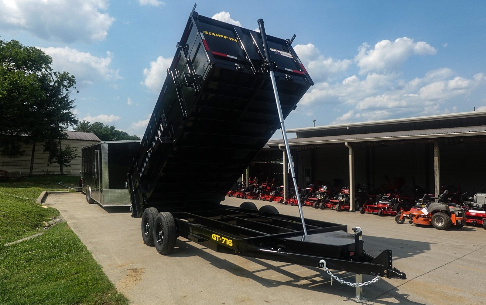 7x16 Telescopic Dump Trailer with 4ft Sides (2) 7K Axles 14k GVWR - Image 2