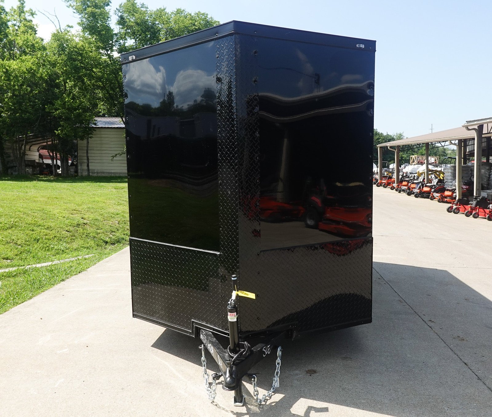 6x12 Enclosed Trailer Black - Image 2