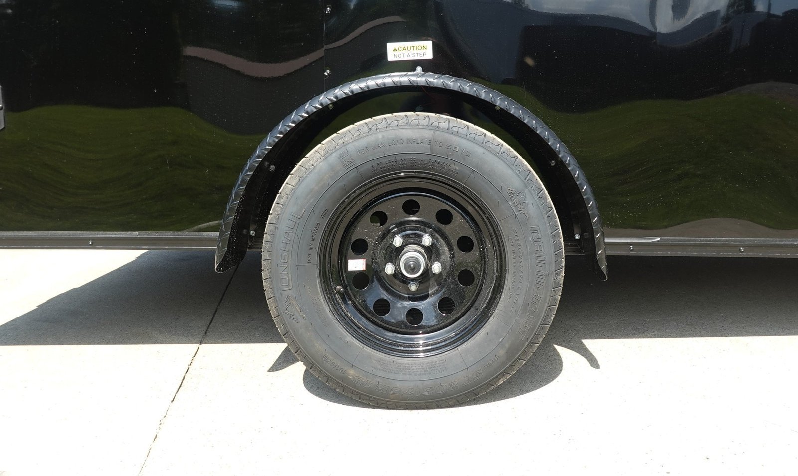 6x12 Enclosed Trailer Black - Image 13