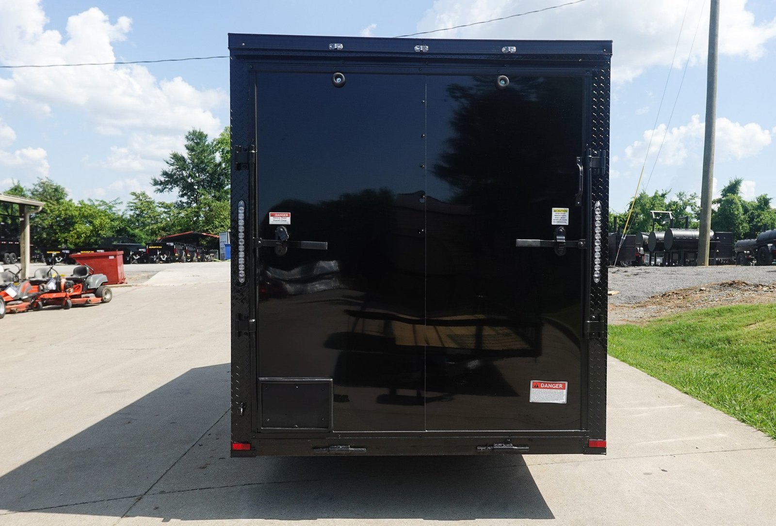 6x12 Enclosed Trailer Black - Image 7