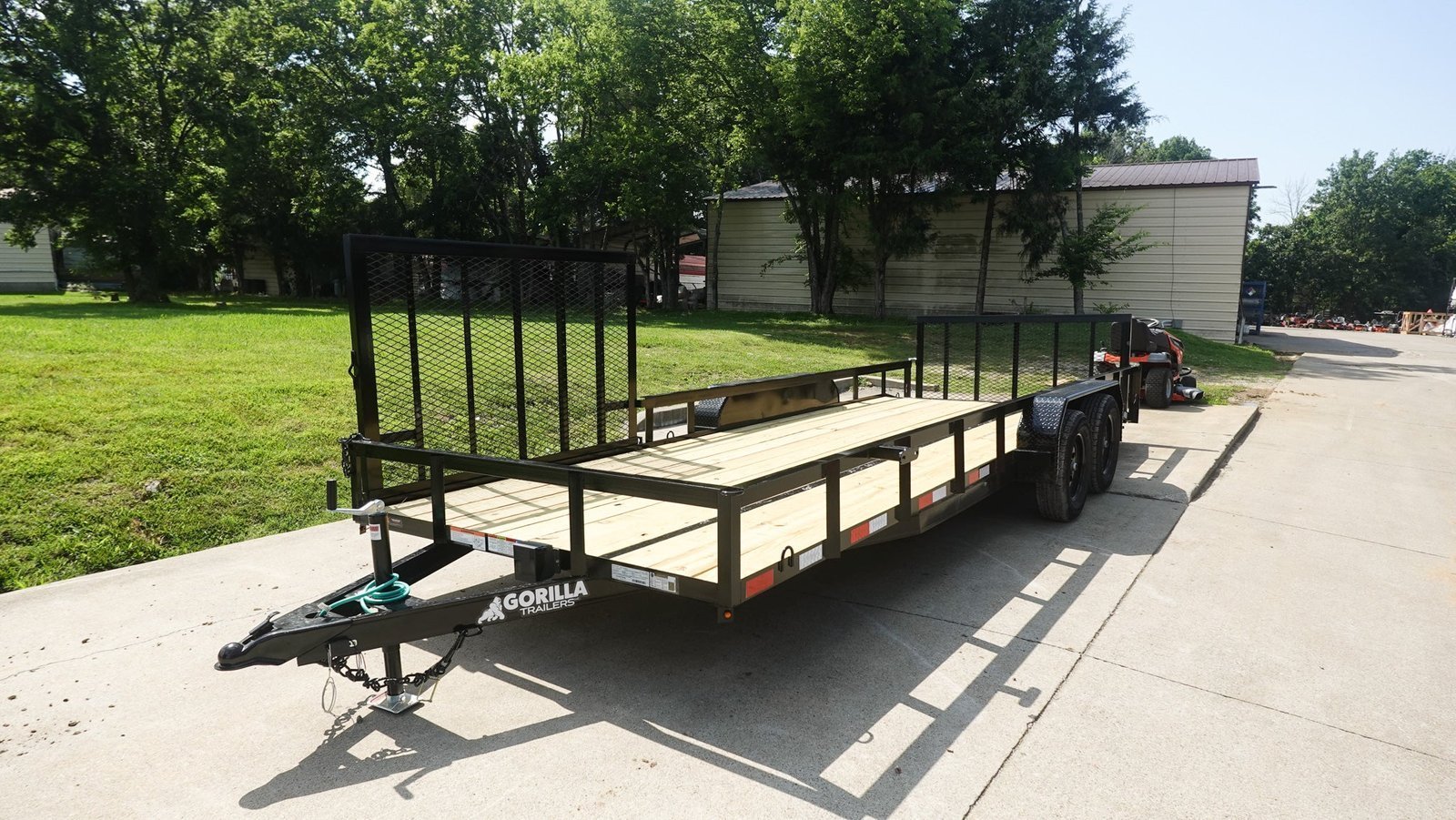 7x20 Dovetail Utility Trailer with Side Gate (2) 3,500lb Axles - Image 2