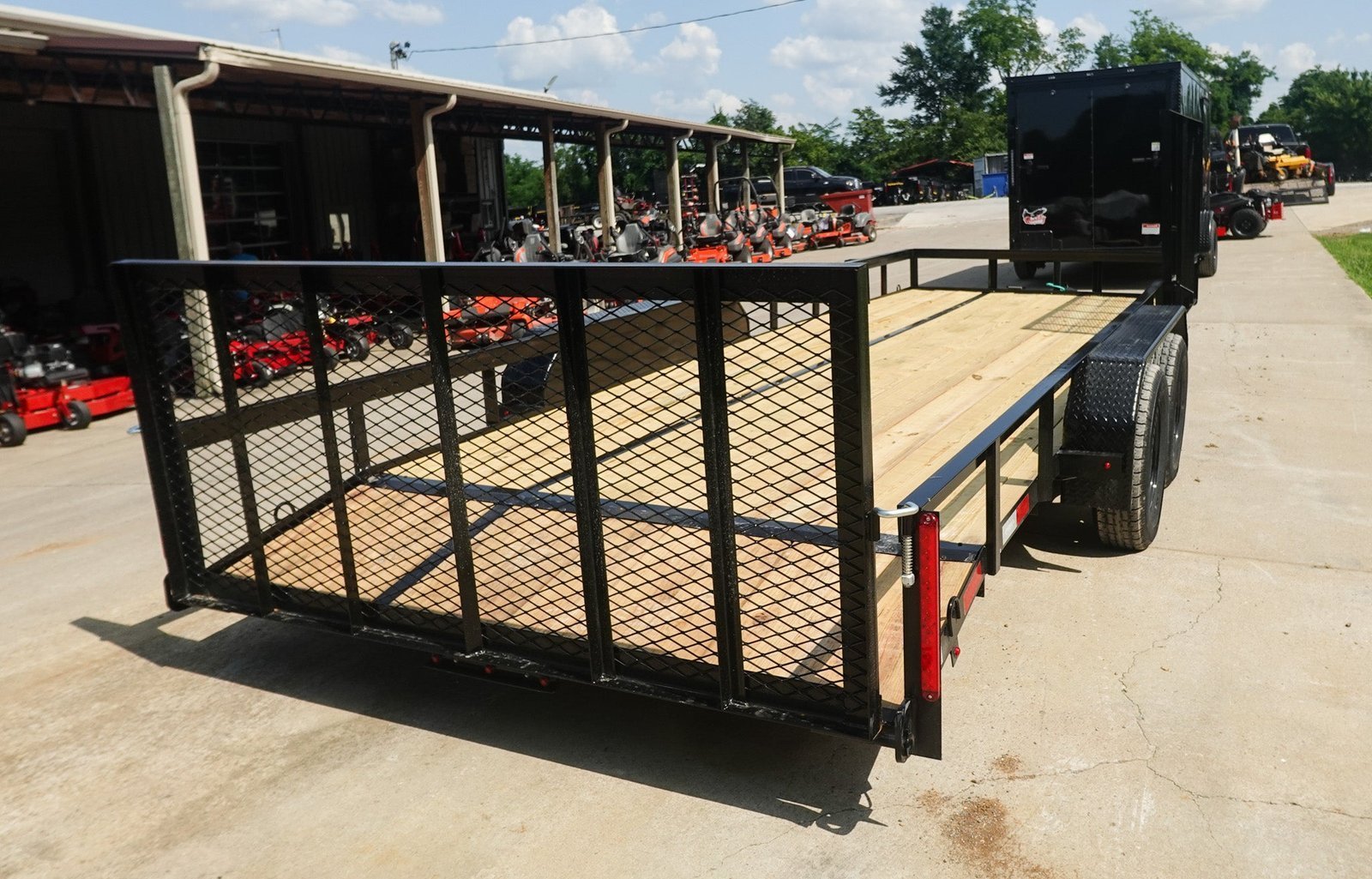 7x20 Dovetail Utility Trailer with Side Gate (2) 3,500lb Axles - Image 5