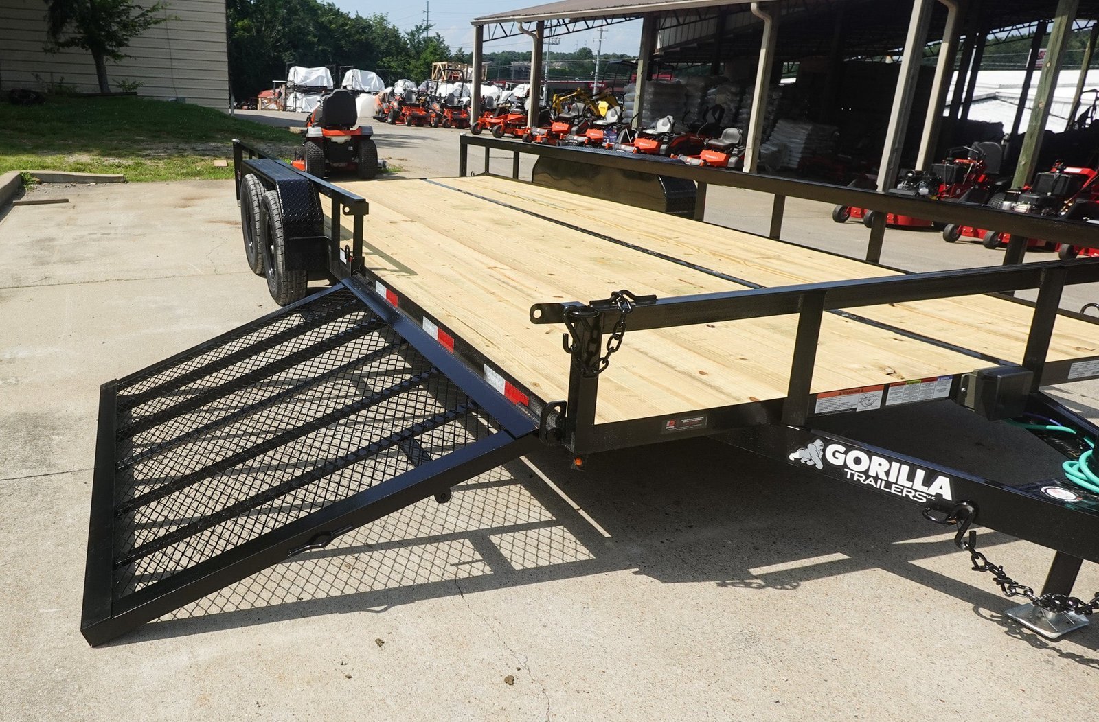 7x20 Dovetail Utility Trailer with Side Gate (2) 3,500lb Axles - Image 16