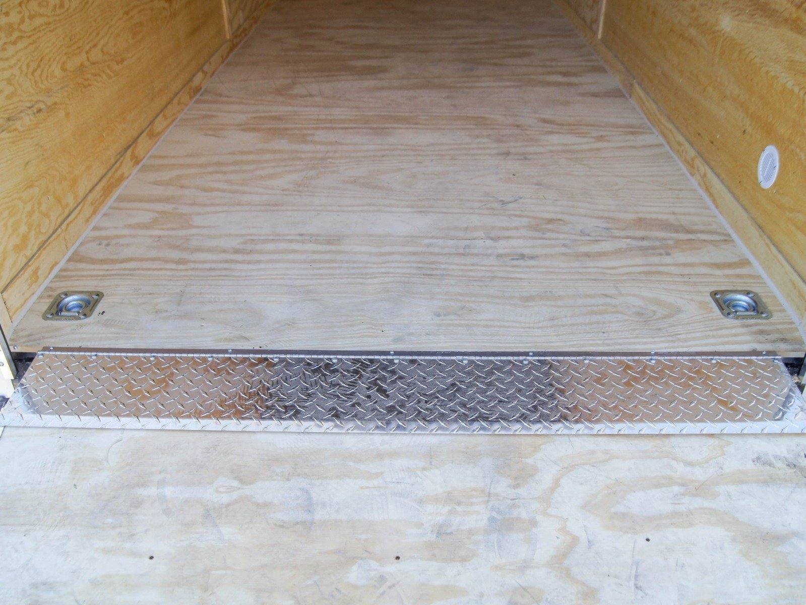 6x14 White Slant Top V-Nose Enclosed Trailer 3,500lb Axle - Image 9