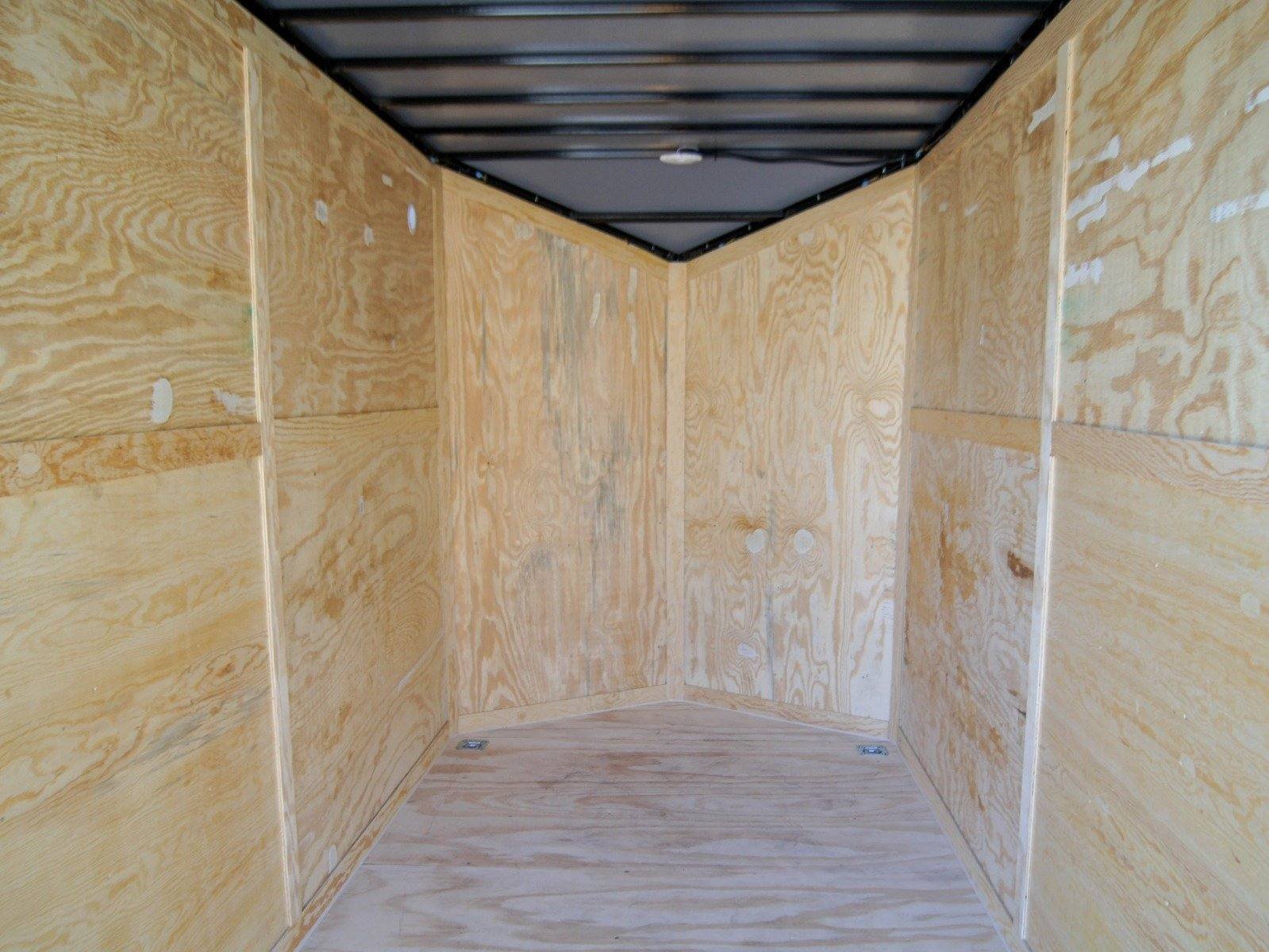 6x14 White Slant Top V-Nose Enclosed Trailer 3,500lb Axle - Image 10