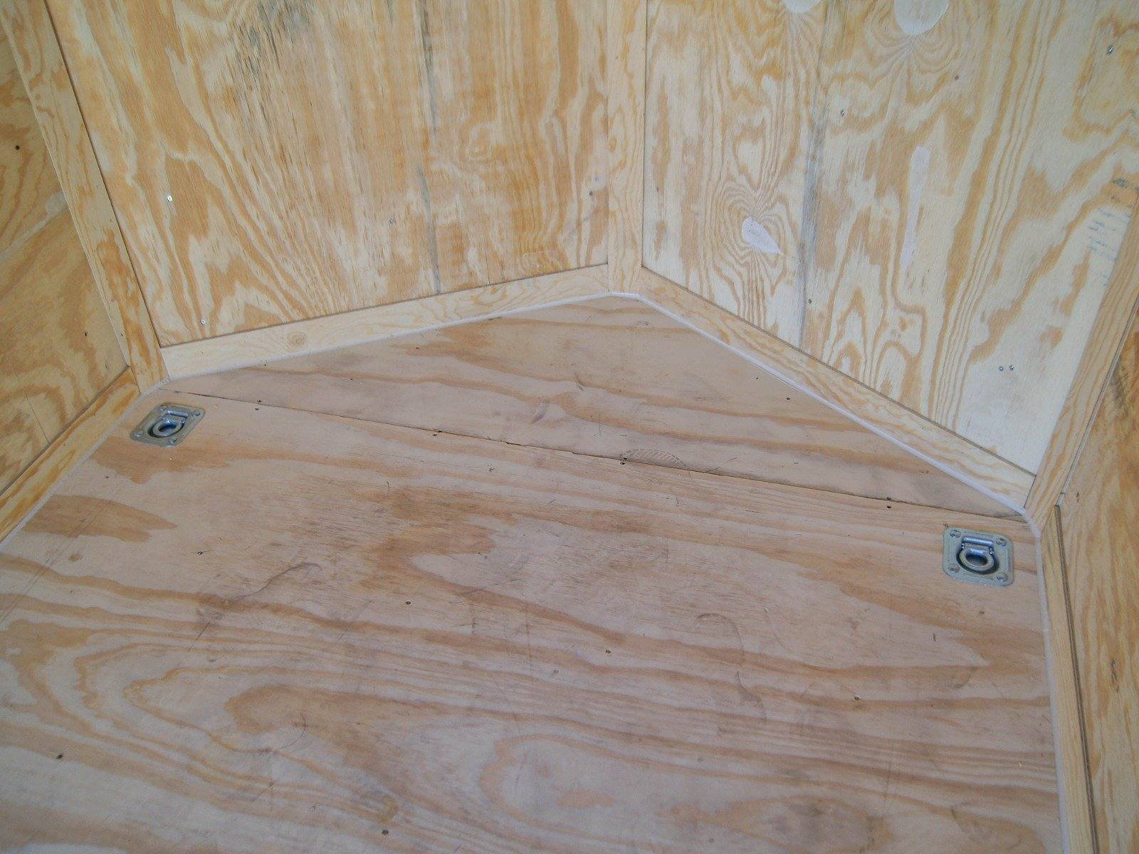 6x14 White Slant Top V-Nose Enclosed Trailer 3,500lb Axle - Image 11