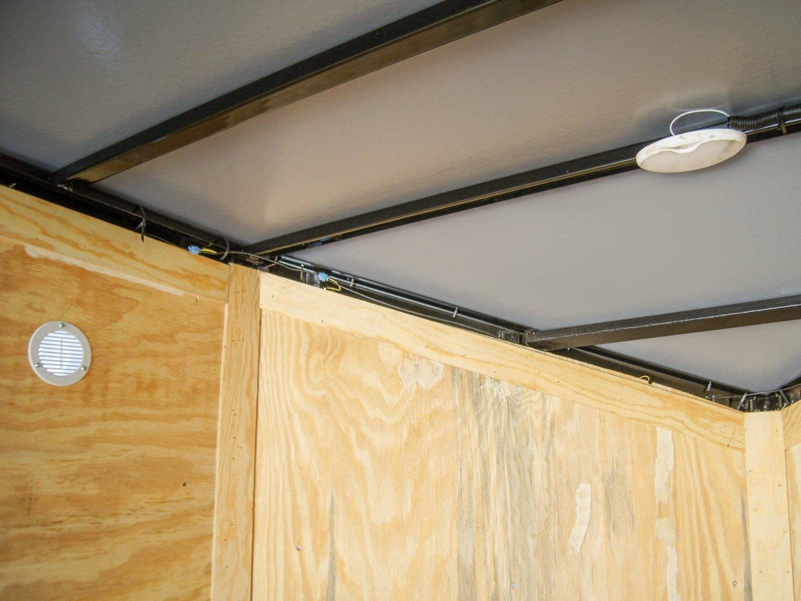 6x14 White Slant Top V-Nose Enclosed Trailer 3,500lb Axle - Image 12