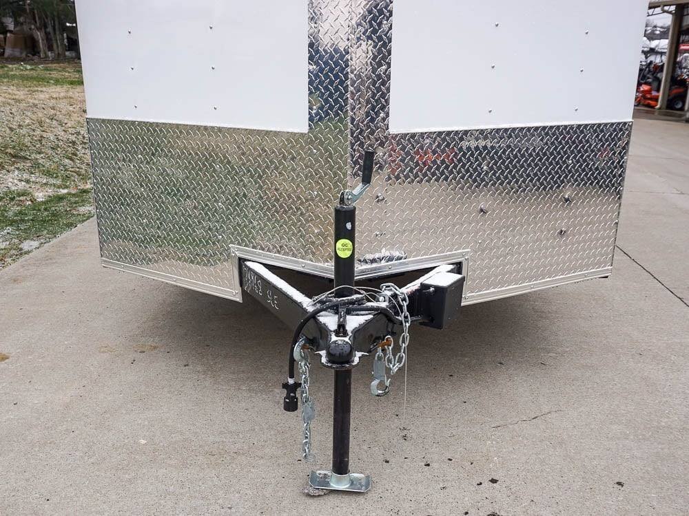 7x12 V-Nose Enclosed Trailer 3,500lb Axle With Ramp and Brakes - Image 8