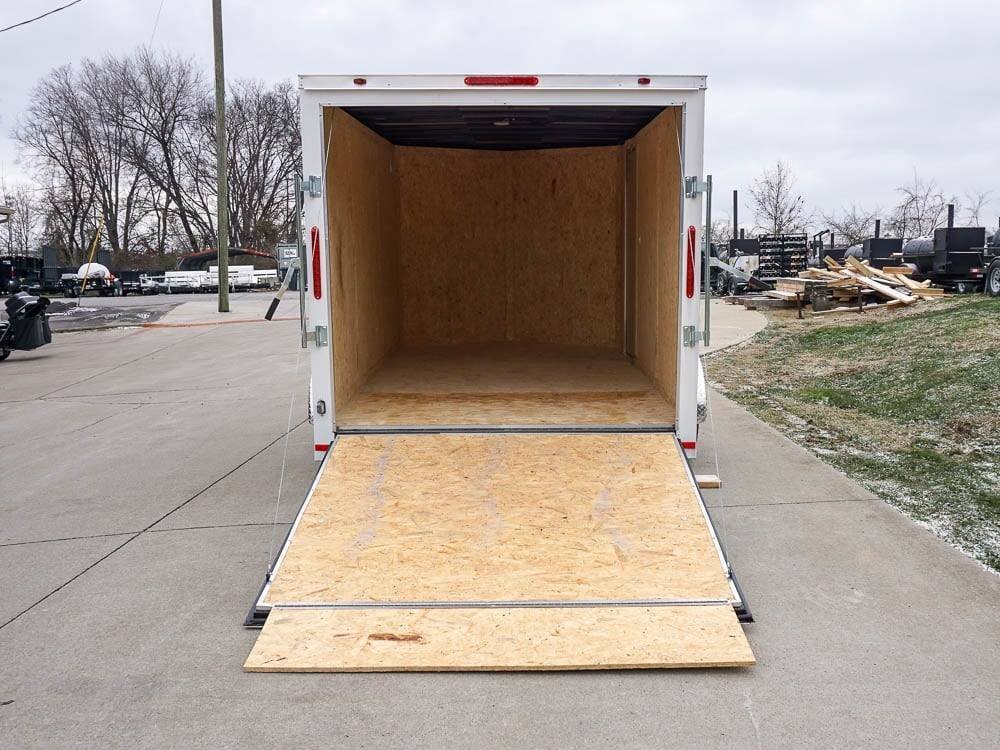 7x12 V-Nose Enclosed Trailer 3,500lb Axle With Ramp and Brakes - Image 14