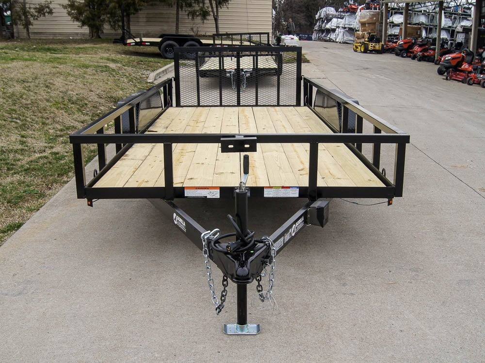 6.4x16 Tube Top Dovetail Utility Trailer (2) 3,500lb Axles - Image 2