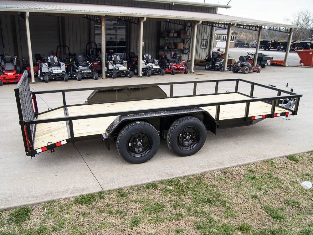 6.4x16 Tube Top Dovetail Utility Trailer (2) 3,500lb Axles - Image 6