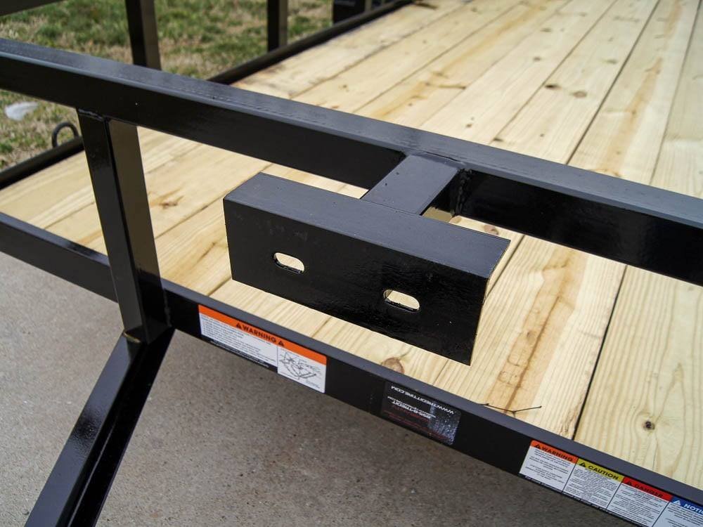 6.4x16 Tube Top Dovetail Utility Trailer (2) 3,500lb Axles - Image 10