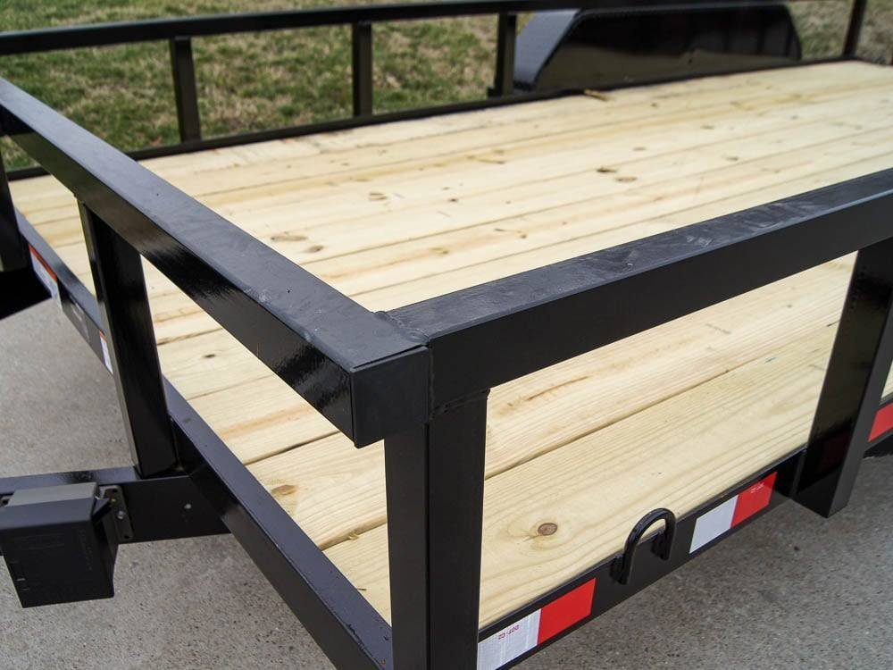 6.4x16 Tube Top Dovetail Utility Trailer (2) 3,500lb Axles - Image 11