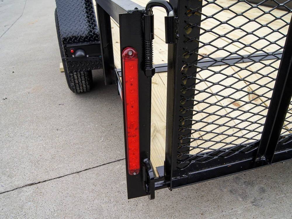 6.4x16 Tube Top Dovetail Utility Trailer (2) 3,500lb Axles - Image 15