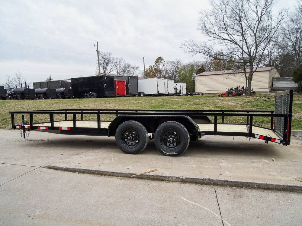7x20 Tube Top Dovetail Utility Trailer (2) 3500lb Axles - Image 4