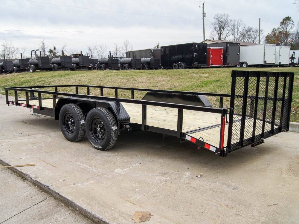 7x20 Tube Top Dovetail Utility Trailer (2) 3500lb Axles - Image 5