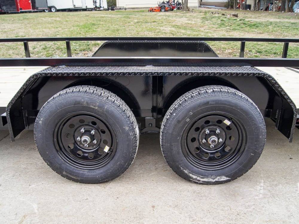 7x20 Tube Top Dovetail Utility Trailer (2) 3500lb Axles - Image 14