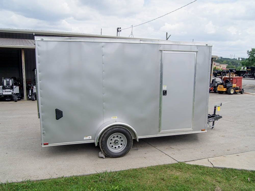 7x12 Silver Frost V-Nose Enclosed Trailer 3,500lb Axles - Image 5