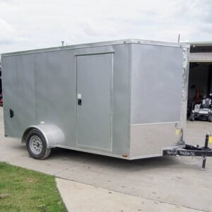 7x12 Silver Frost V-Nose Enclosed Trailer 3,500lb Axles