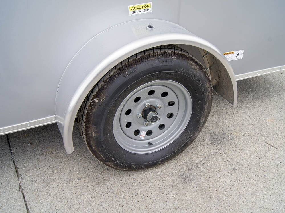 7x12 Silver Frost V-Nose Enclosed Trailer 3,500lb Axles - Image 13