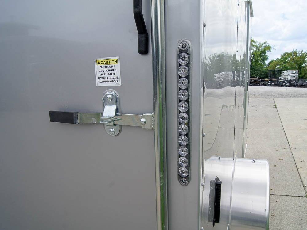 7x12 Silver Frost V-Nose Enclosed Trailer 3,500lb Axles - Image 12