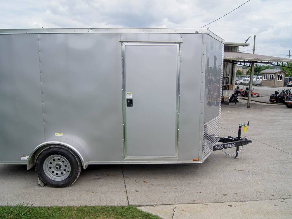 7x12 Silver Frost V-Nose Enclosed Trailer 3,500lb Axles - Image 6