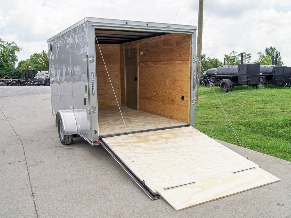7x12 Silver Frost V-Nose Enclosed Trailer 3,500lb Axles - Image 10