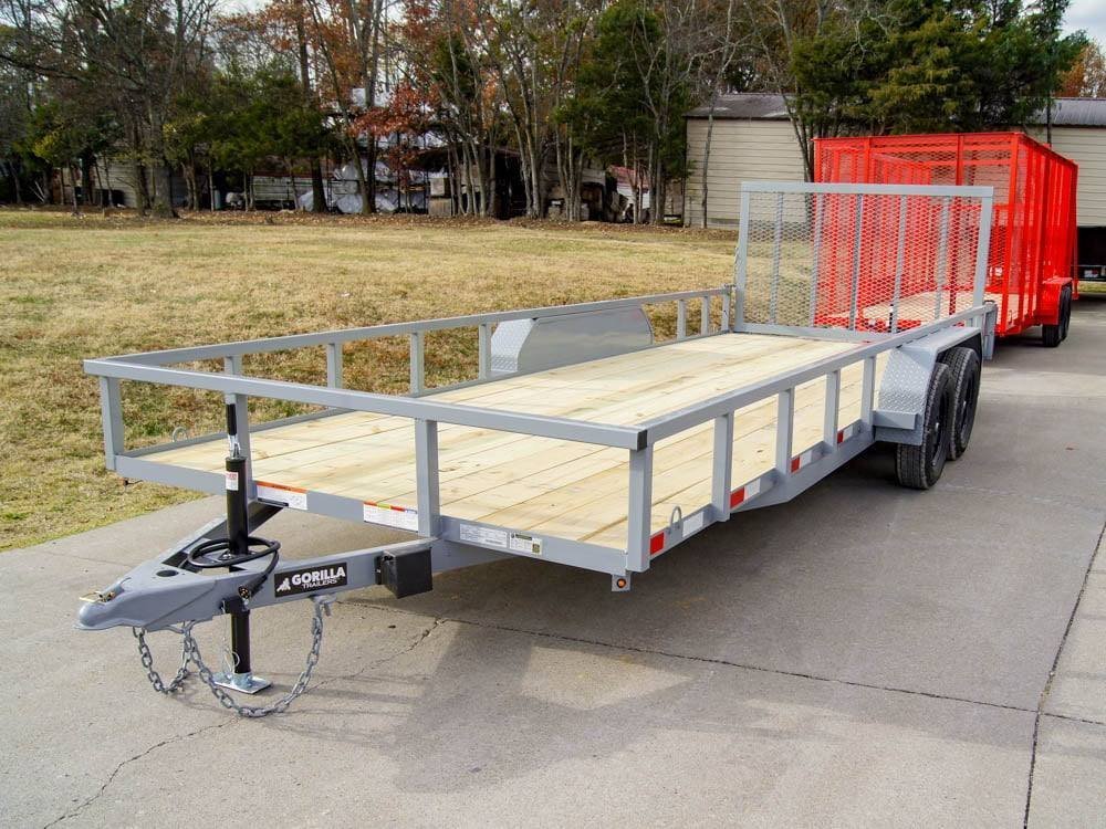 7x20 Tube Top Dovetail Utility Trailer (2) 3500lb Axles - Image 2