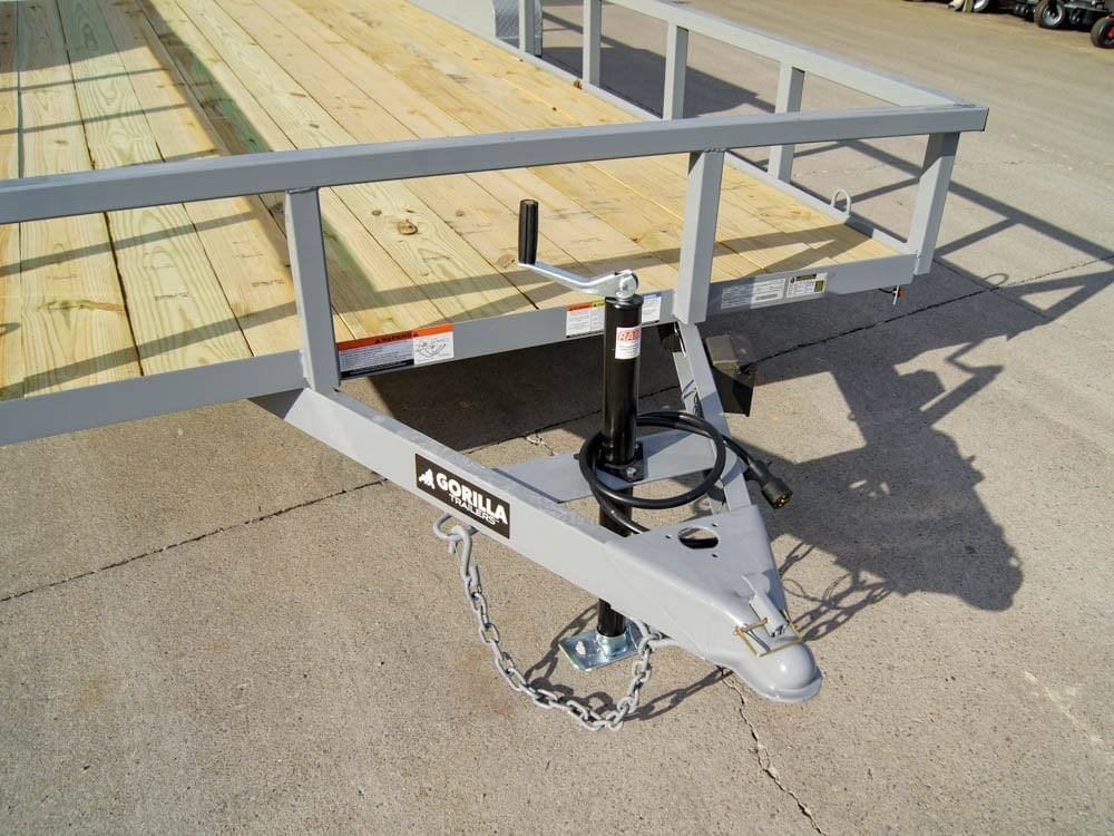 7x20 Tube Top Dovetail Utility Trailer (2) 3500lb Axles - Image 19