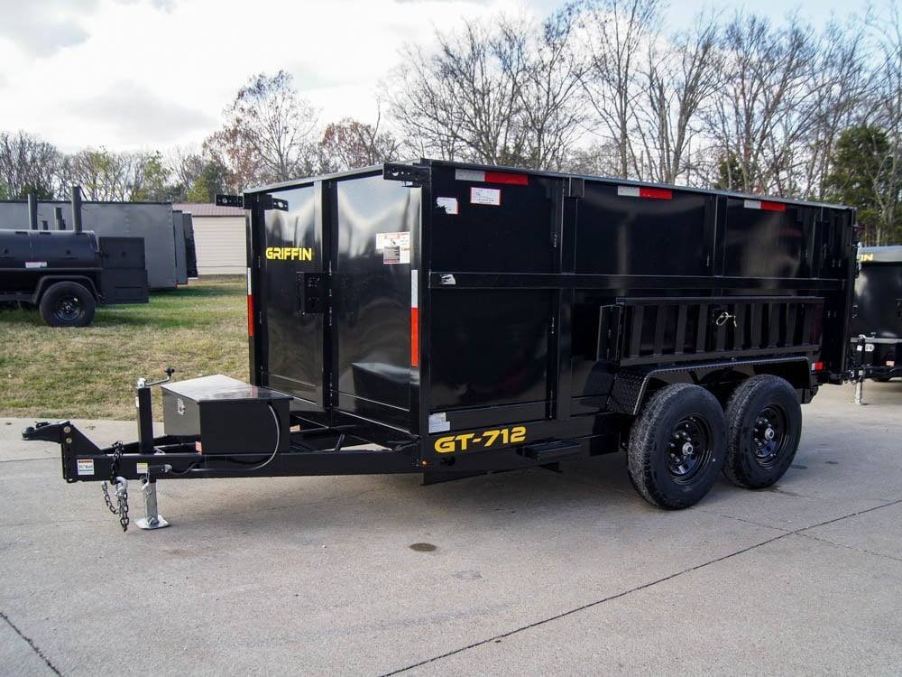 7x12 Hydraulic Dump Trailer with 3ft Sides (2) 6K Axles - Image 4