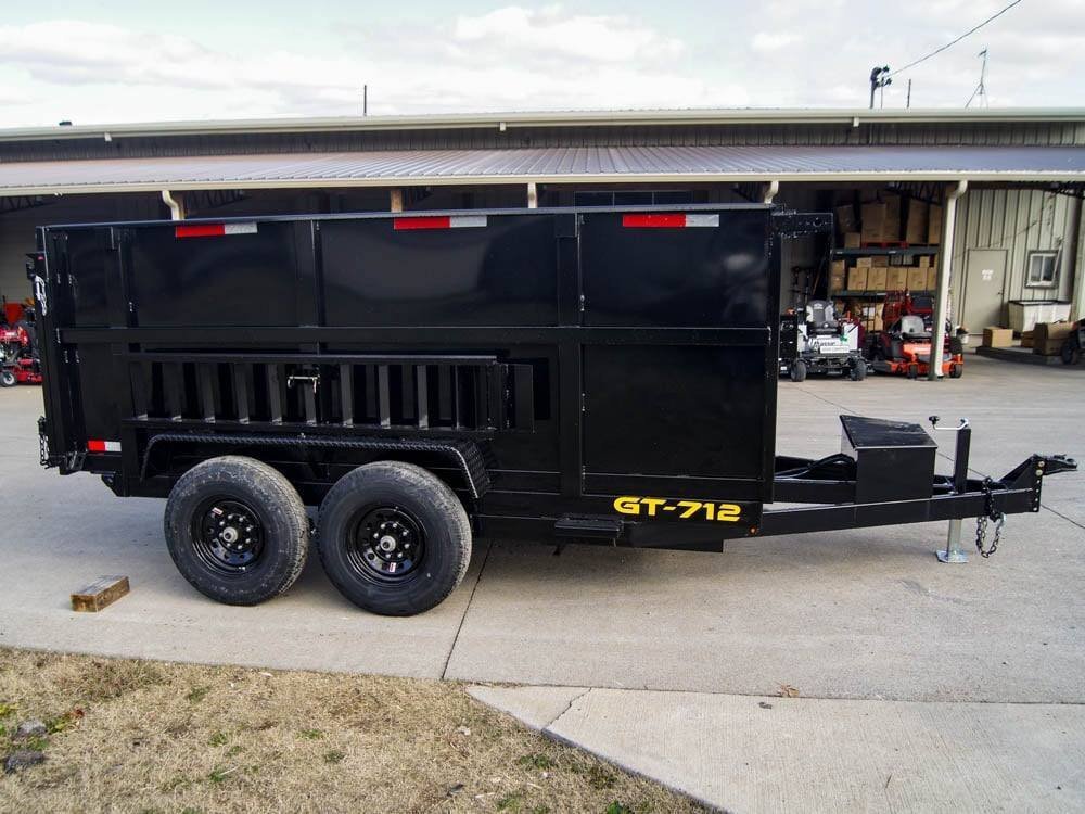 7x12 Hydraulic Dump Trailer with 3ft Sides (2) 6K Axles - Image 9