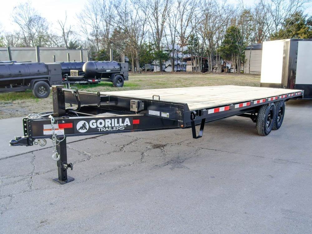 8.5x22 Straight Deckover Trailer (2) 7K Axles with Slide Out Ramps - Image 2