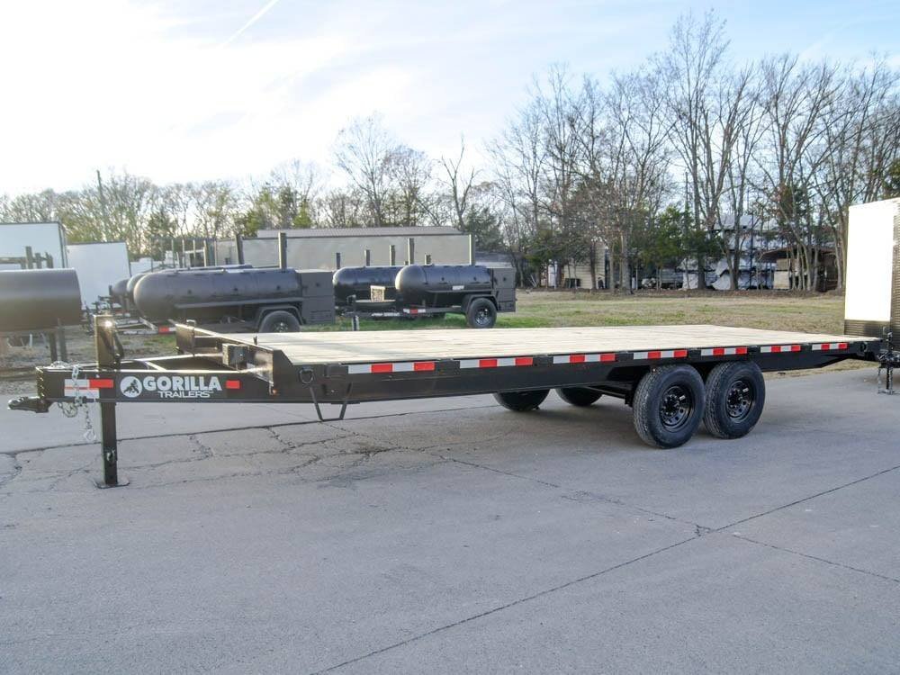 8.5x22 Straight Deckover Trailer (2) 7K Axles with Slide Out Ramps - Image 4