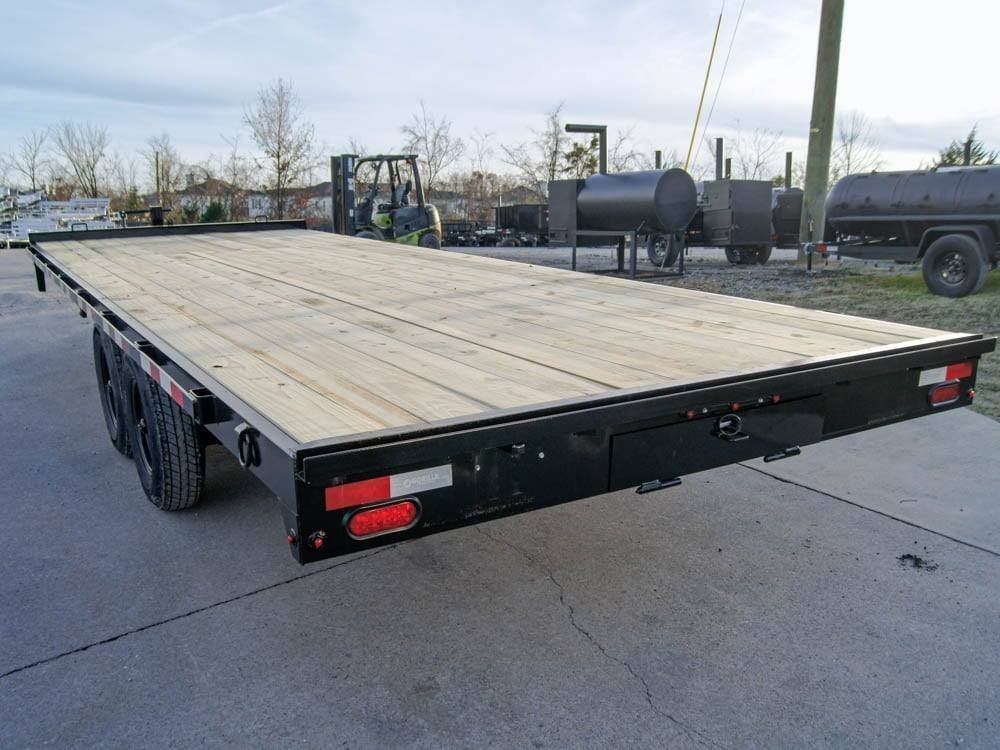 8.5x22 Straight Deckover Trailer (2) 7K Axles with Slide Out Ramps - Image 6