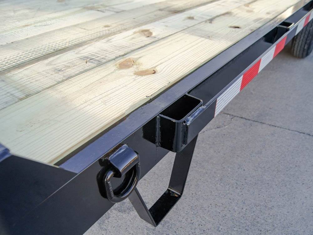 8.5x22 Straight Deckover Trailer (2) 7K Axles with Slide Out Ramps - Image 13