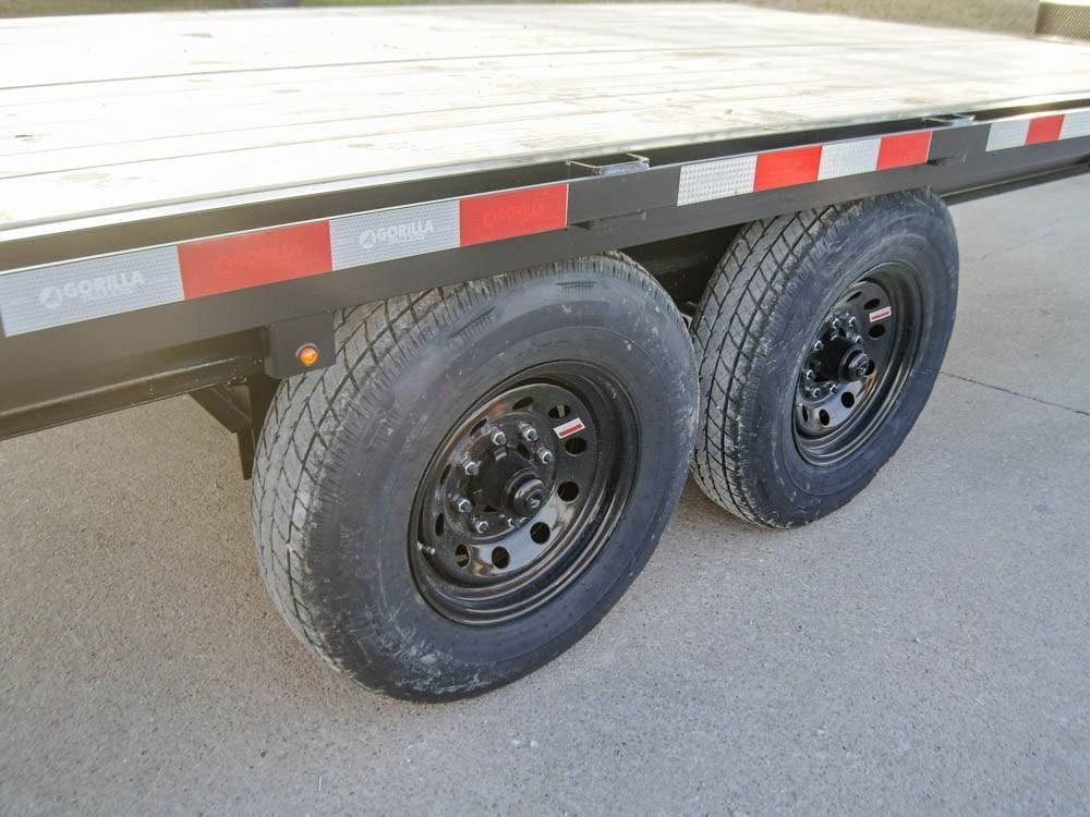 8.5x22 Straight Deckover Trailer (2) 7K Axles with Slide Out Ramps - Image 14