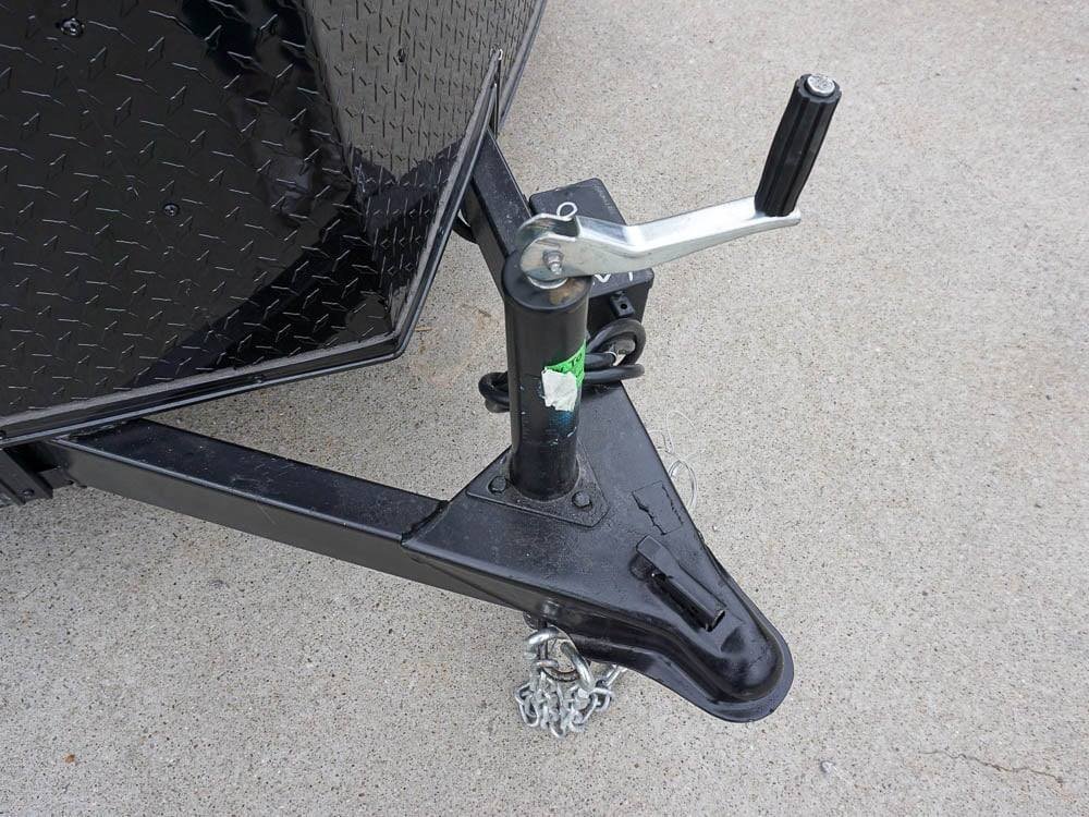 7x12 Enclosed Trailer Black V-Nose Blackout Package 3,500lb Axle Storage - Image 12