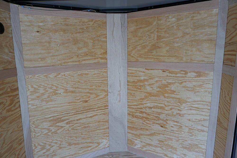 7x12 Enclosed Trailer Black V-Nose Blackout Package 3,500lb Axle Storage - Image 17