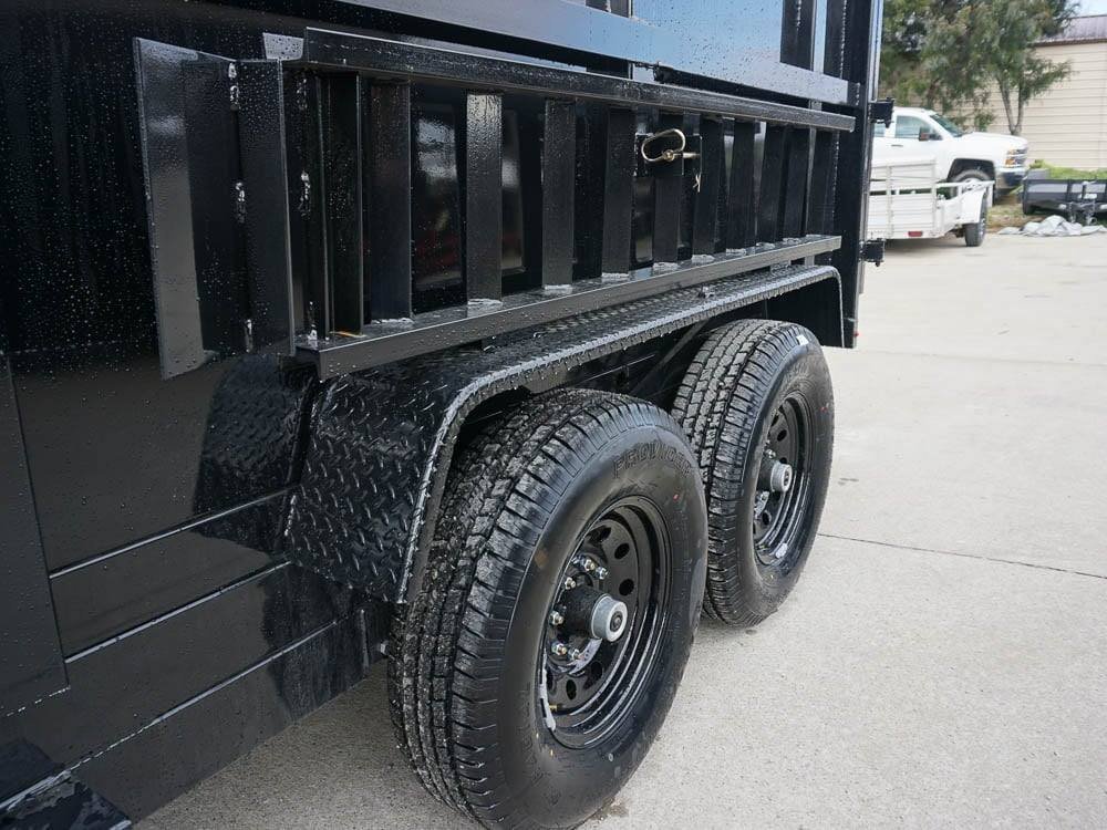 7x12 Hydraulic Dump Trailer with 4ft Sides (2) 7K Axles - Image 15