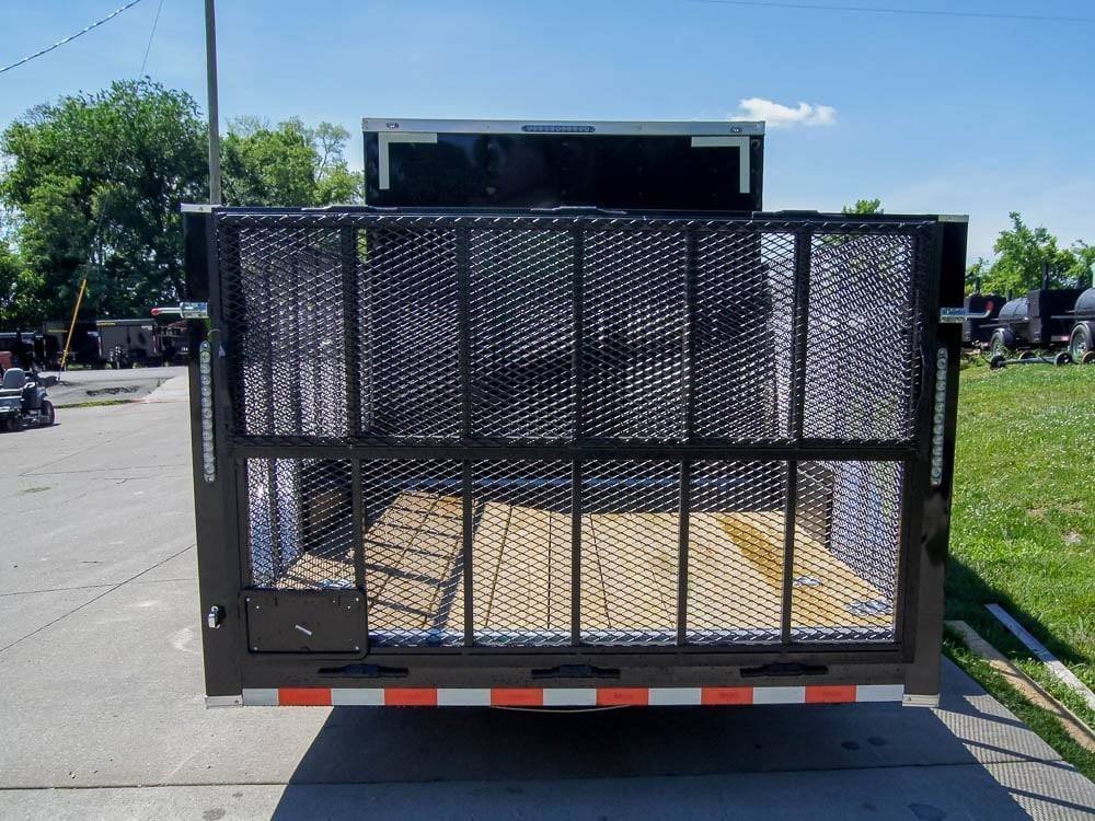 7x18 Hybrid Flat-Nose Enclosed Trailer with 4ft Mesh Deck Storage - Image 4