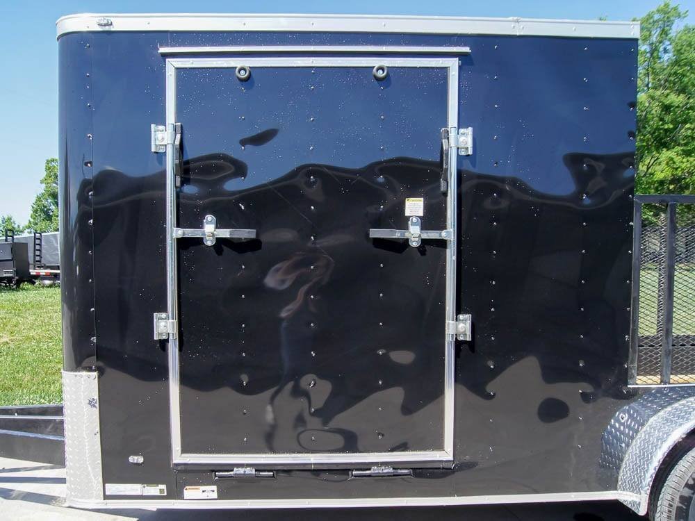 7x18 Hybrid Flat-Nose Enclosed Trailer with 4ft Mesh Deck Storage - Image 6