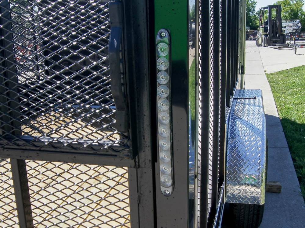 7x18 Hybrid Flat-Nose Enclosed Trailer with 4ft Mesh Deck Storage - Image 13