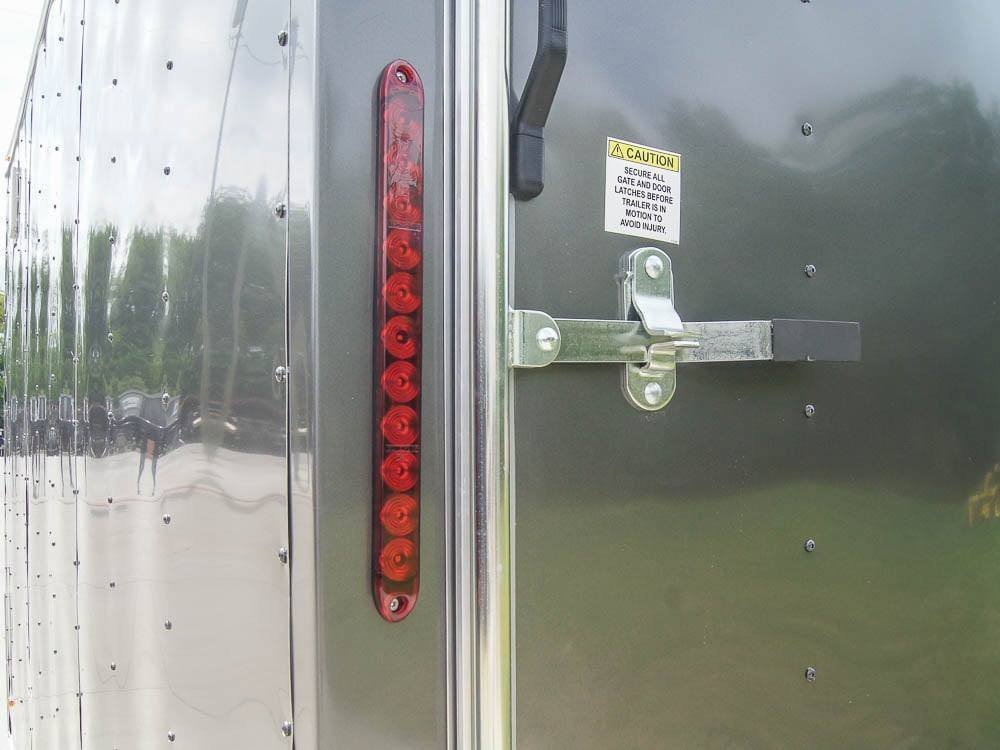 7x12 Charcoal V-Nose Custom Enclosed Trailer 3500lb Axle with Brake Storage - Image 11