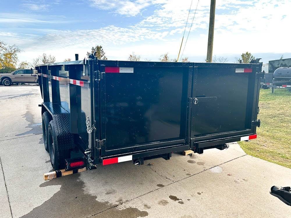7x16 Gorilla Telescopic IBeam Dump Trailer with 3ft Sides (2) 7K Axles 14k GVWR - Image 4
